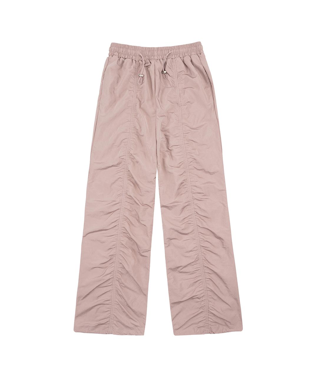 (MADE) Shirring Nylon Pants_Pink