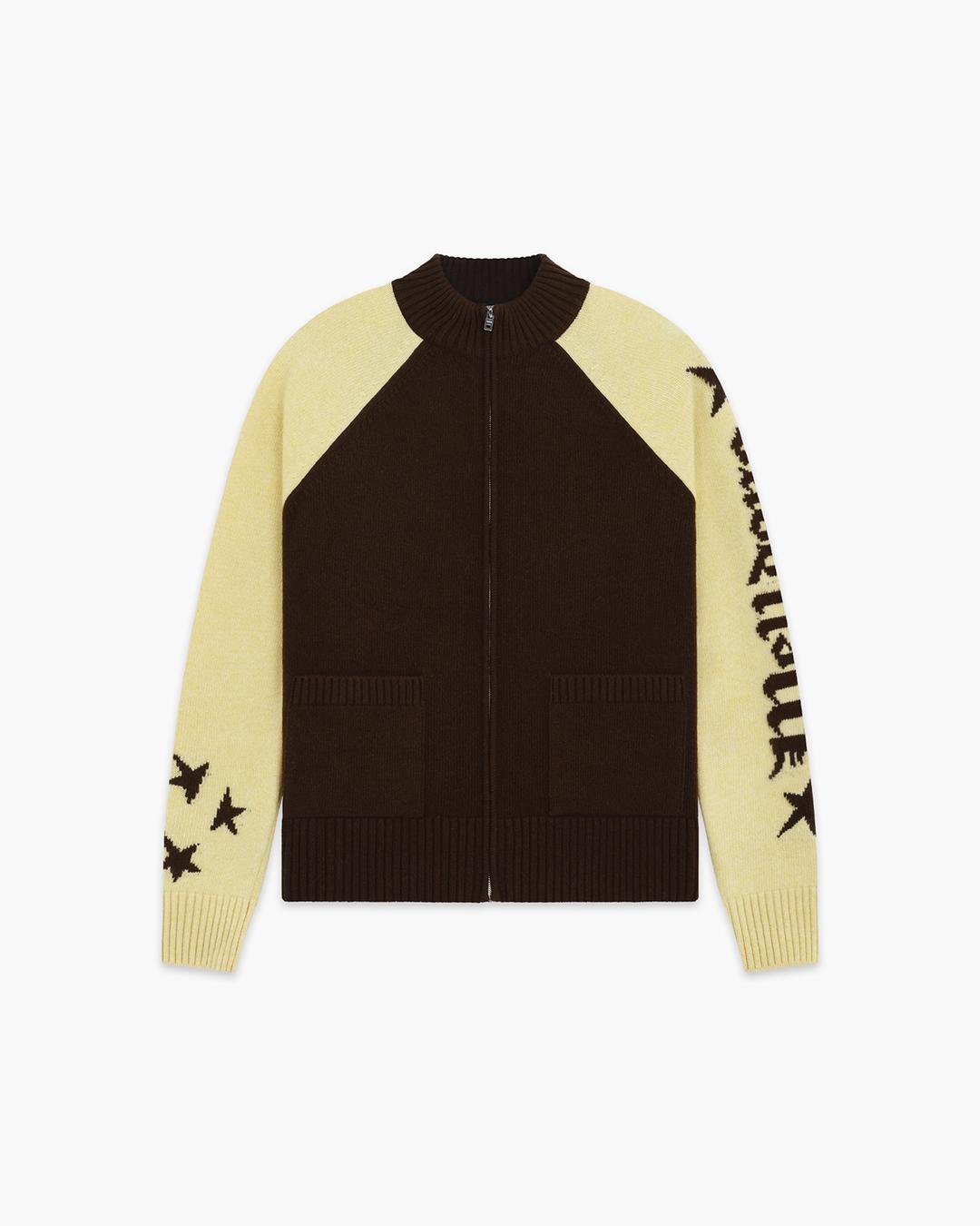 컬러 블록 로고 재킷