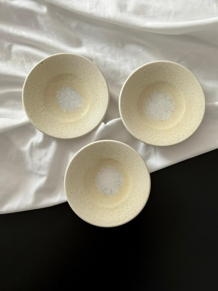 카라멜 접시 디저트 그릇 앞접시 리빙 편집샵