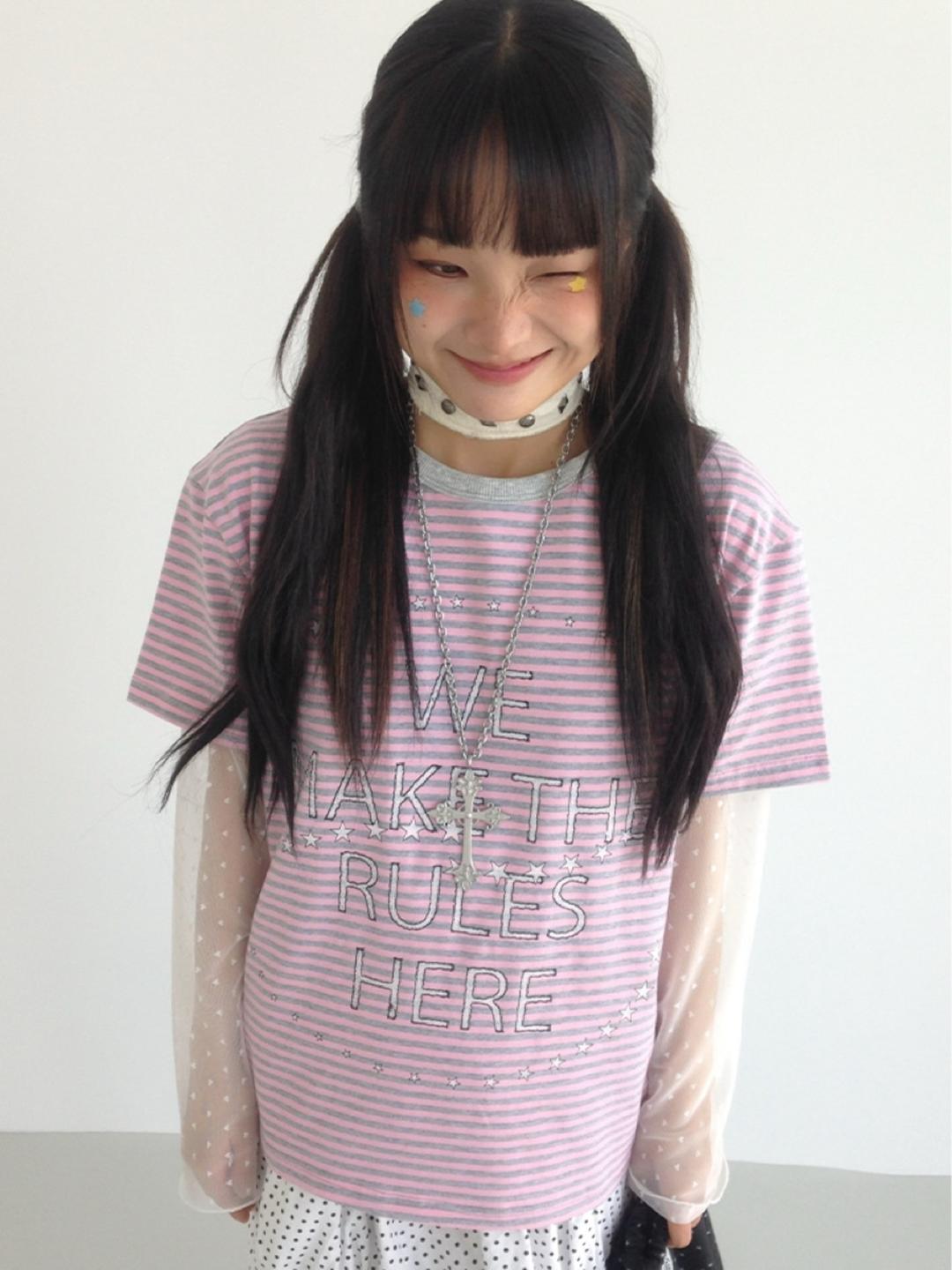 ATRANDOM Galaxy Walk Stripe T-shirt (3color)