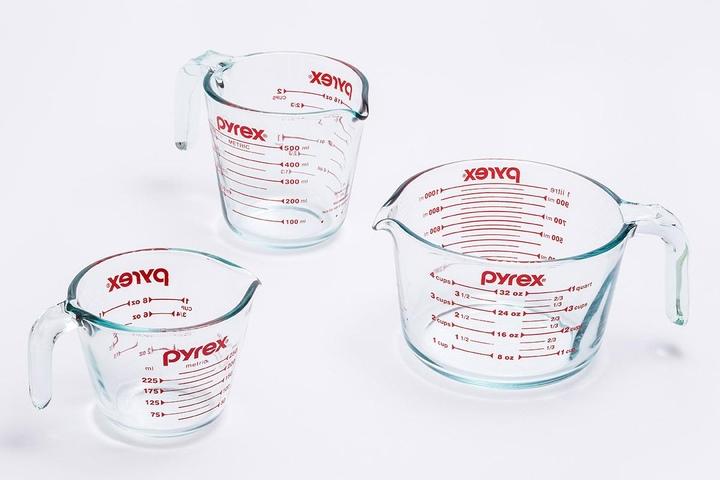 파이렉스 계량컵 3종 250ml 500ml 1000ml 유리 카페 라면 요리
