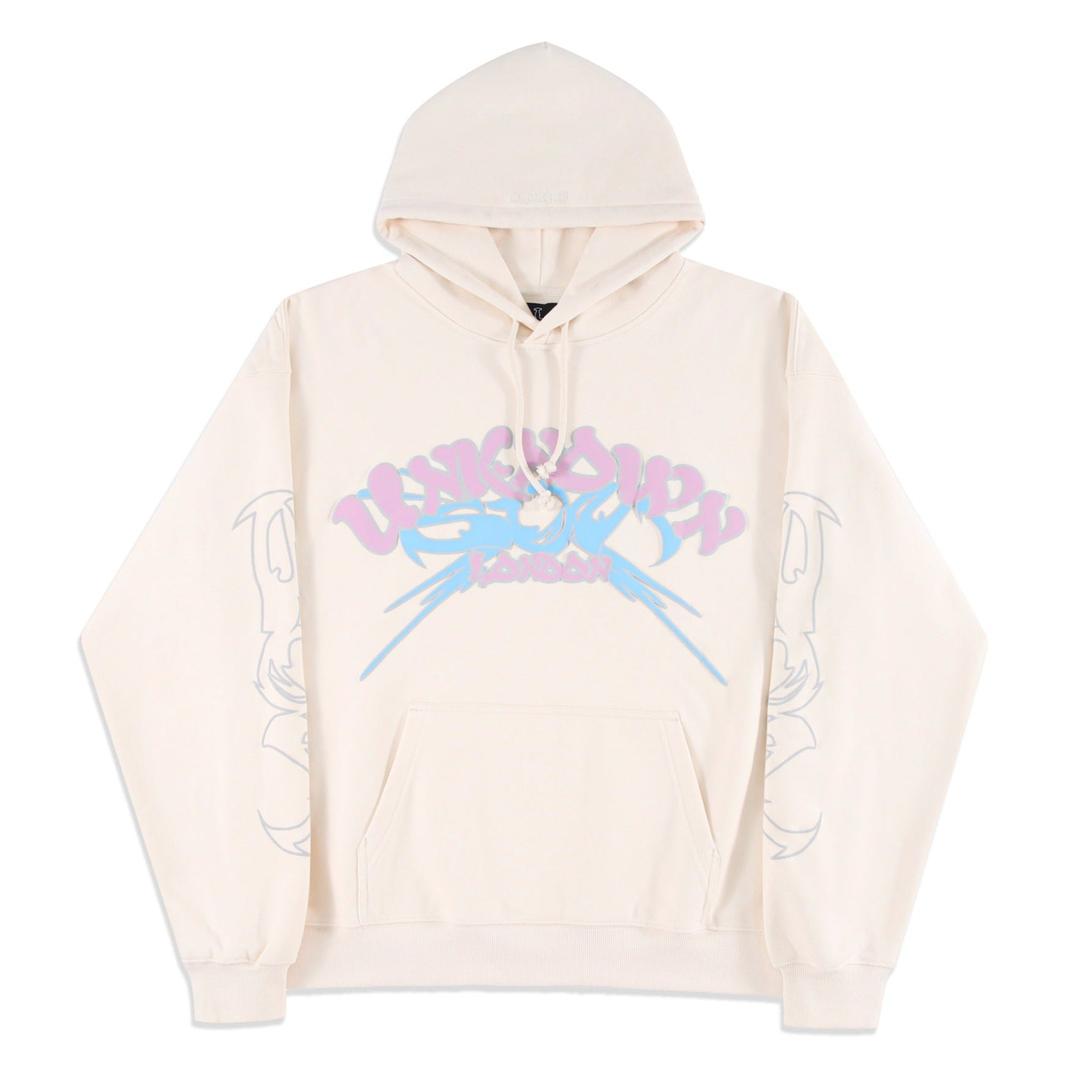 Unknown Puff Print Logo Hoodie – Pink