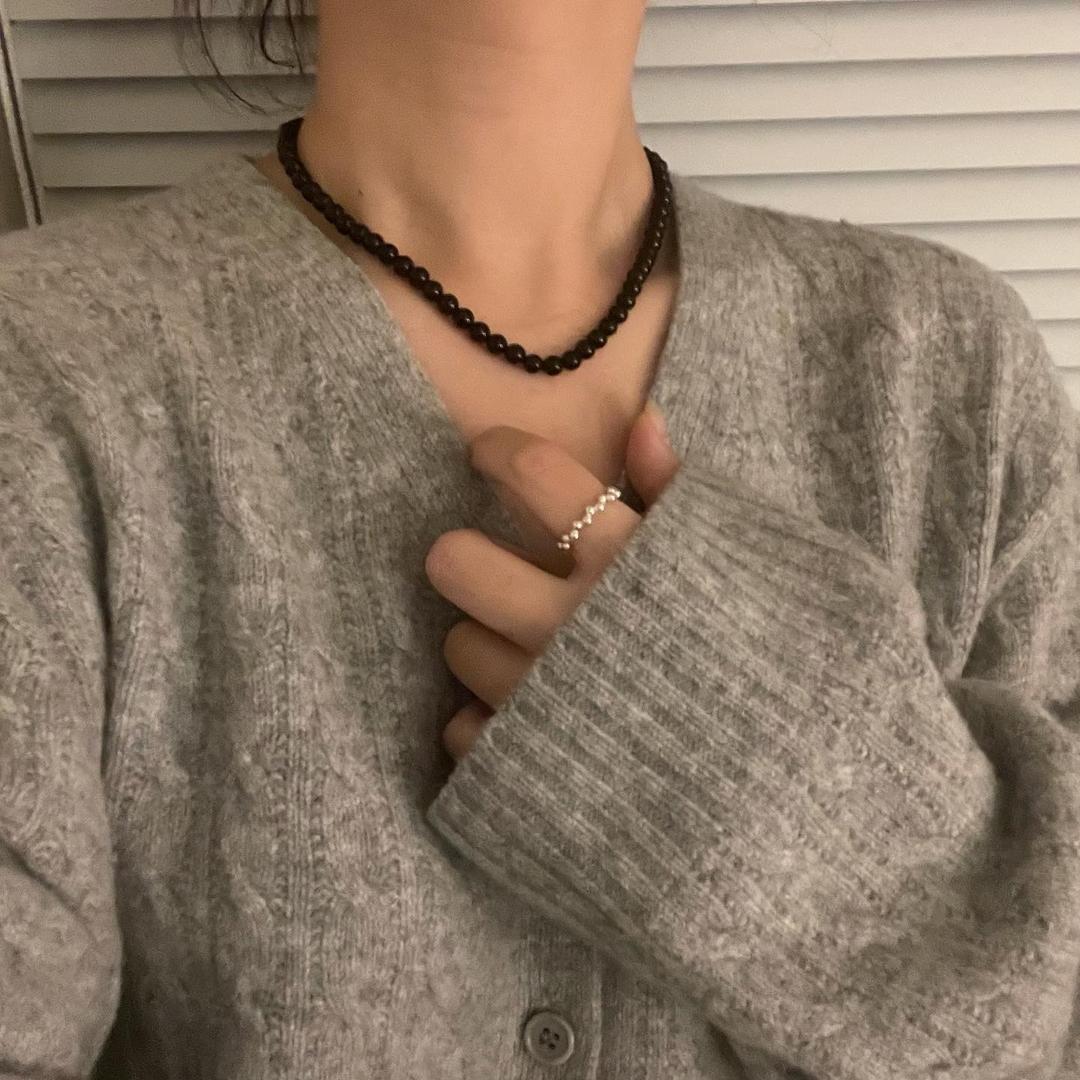 Santal necklace (black onyx)