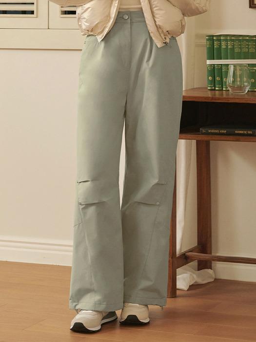 엠-코어 패딩 와이드 팬츠