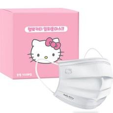 헬로키티 중형 여성용 화이트마스크 WT 100매입