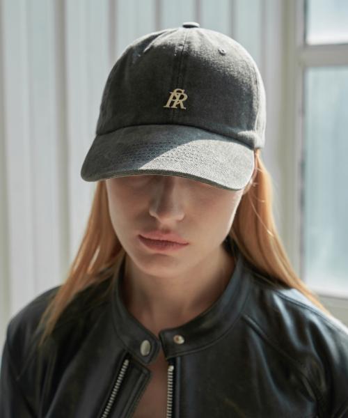 시그니처 로고 볼캡 (블랙 데님)