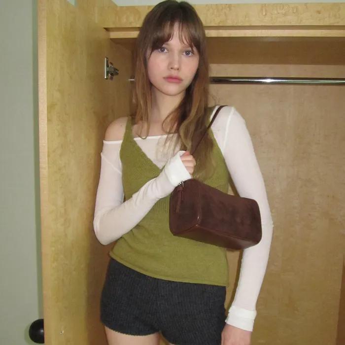 basil bag (suede brown)