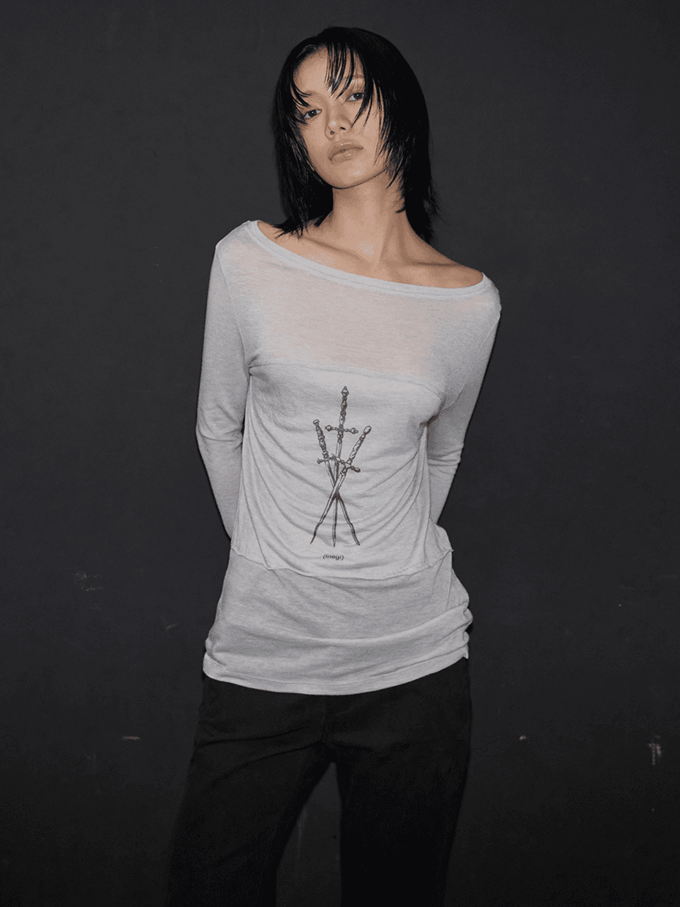 Sword Sheer Long Sleeve (grey)