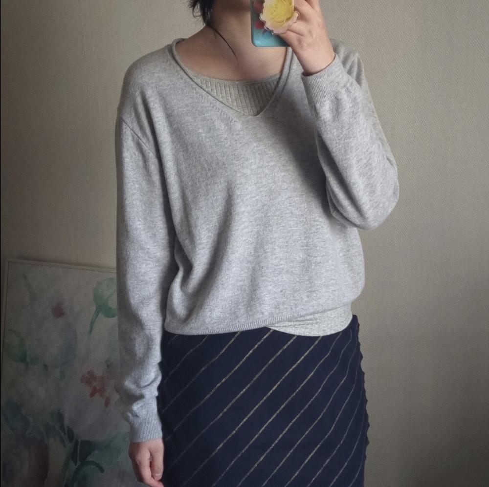 캐시미어 브이넥 니트 (2colors)