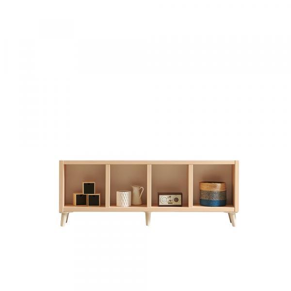 리부트 1500-1단 오픈형 거실장 오픈책장 미니수납장 TV다이