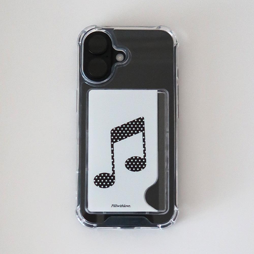 music 카드포켓 젤하드케이스