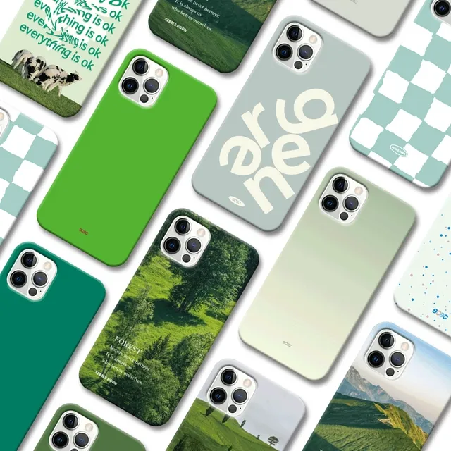 [모음집] 9C9C 그린 ver1 슬림 하드케이스 아이폰 5 6 6s 6s+ 7 8 X XS XS Max 12 13 14 미니 프로 프로맥스 플러스 갤럭시 S21 S22 S23 플러스 울트라