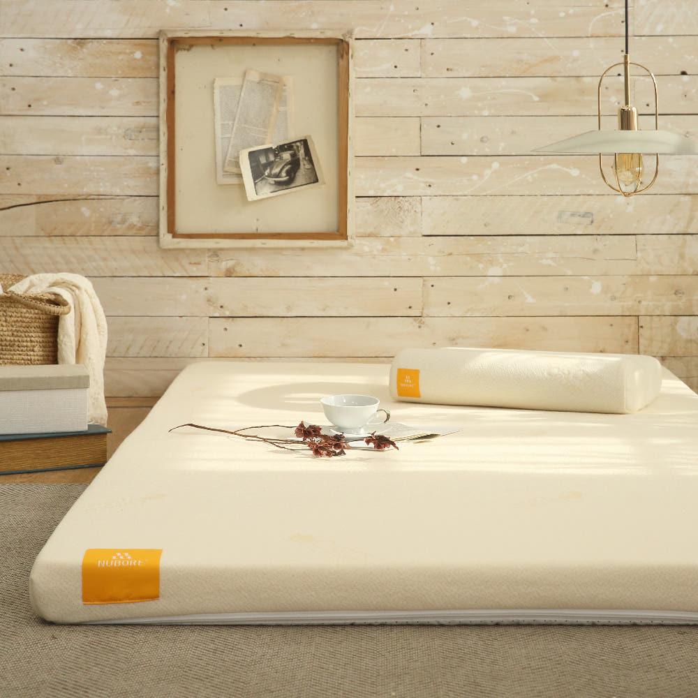 누보레 토퍼 매트리스 오가닉 침대 메모리폼 바닥이불 흙침대 접이식 요 아이보리 SS