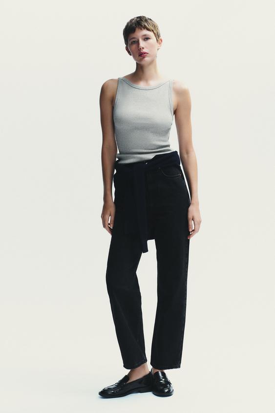 TRF MOM FIT HIGH-WAIST JEANS