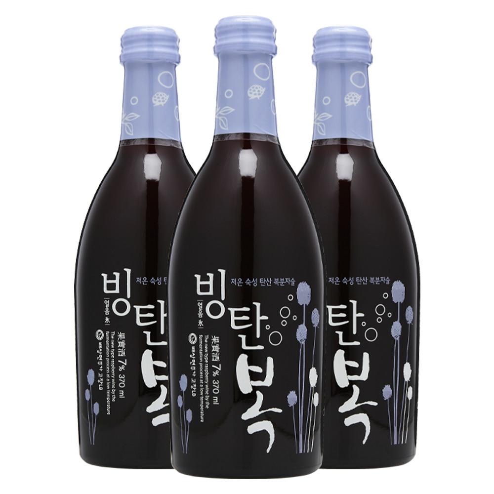 도착보장 무료배송 배상면주가 빙탄복 7도 370ml x3병