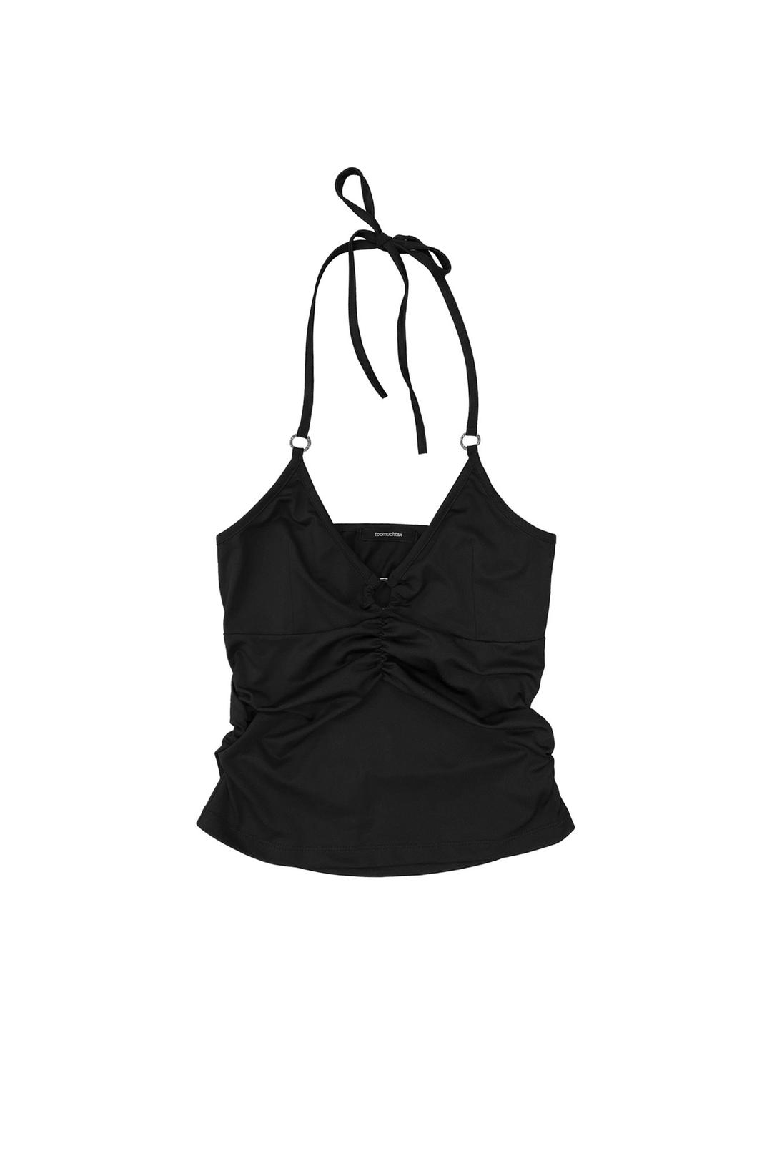 HALTER O-RING TANK TOP (BLACK)