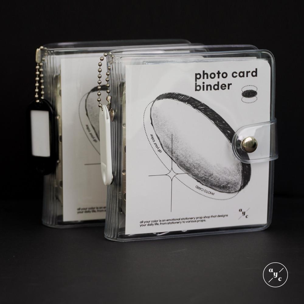 [1+1][photo card binder size-up] 포카 바인더 콜북 콜렉트북 포토카드 속지 포함 3공 앙스타 파샤 모동숲 아미보