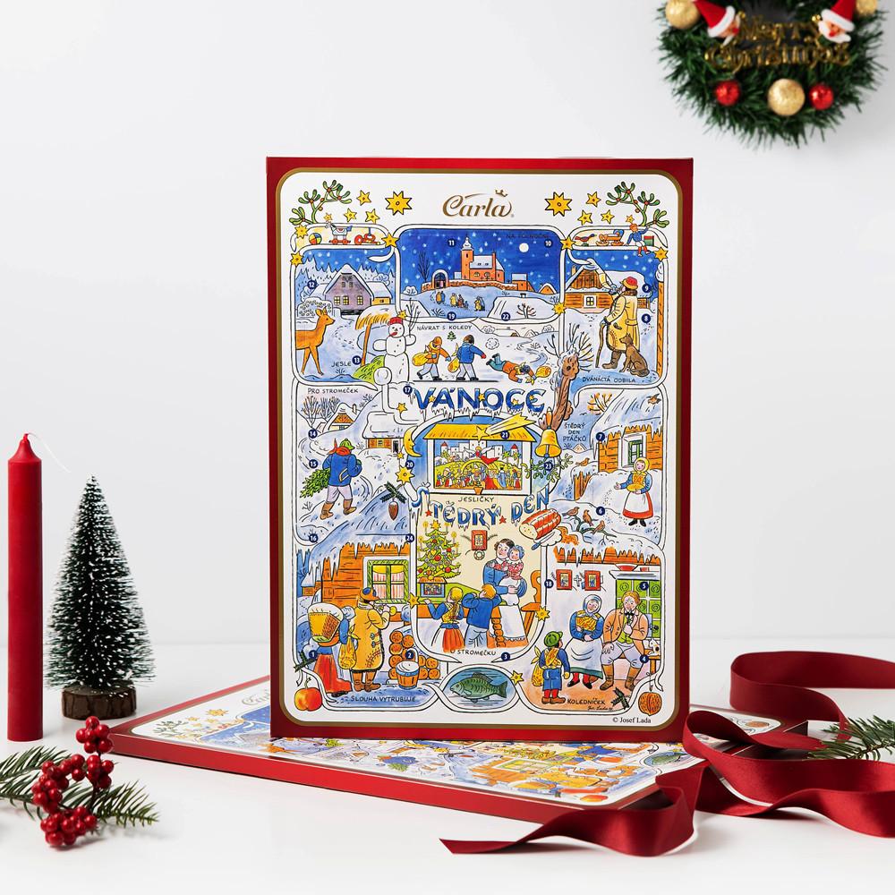 유럽감성 어드벤트 캘린더 2022 크리스마스 선물 초콜릿 달력