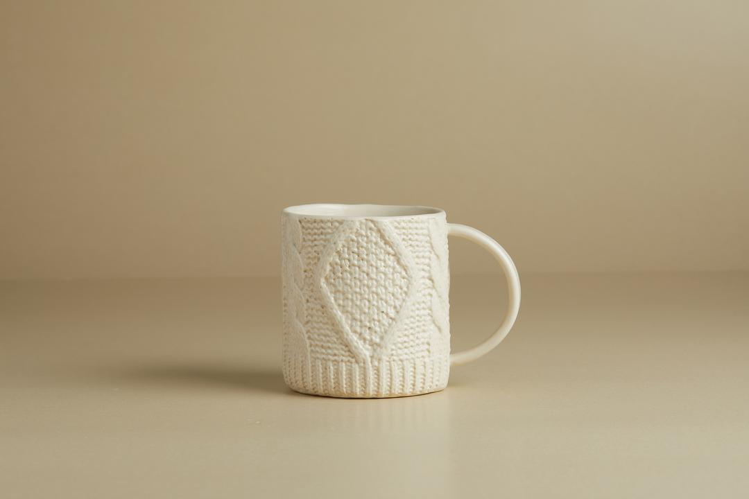 knit Big Cup_warm ivory