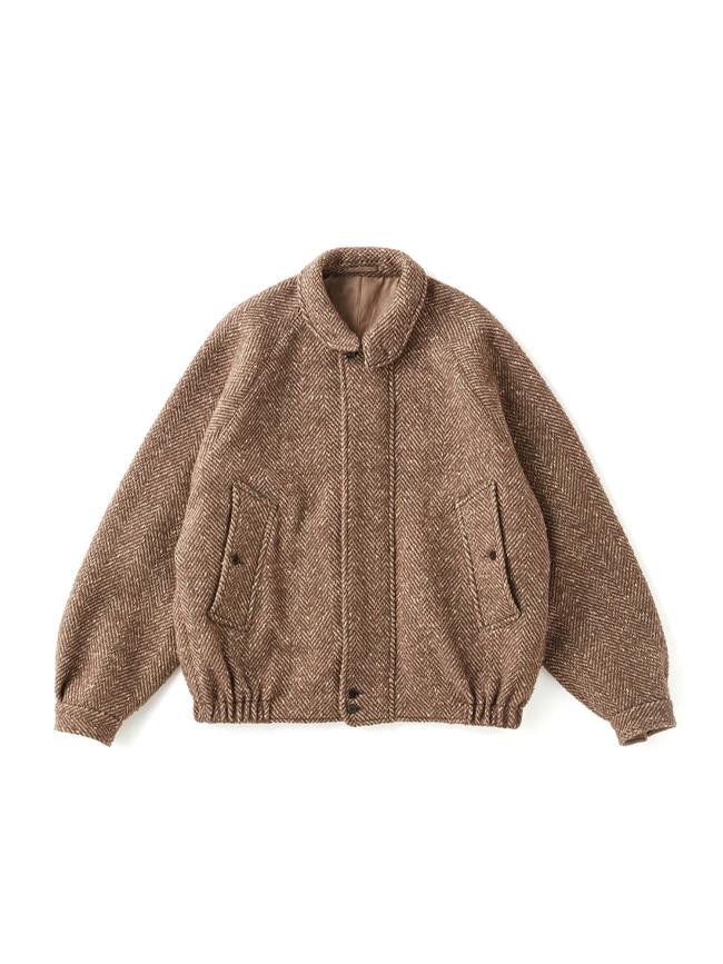 올드조_ ROUND-COLLAR MOTORING JACKET [WHEAT]