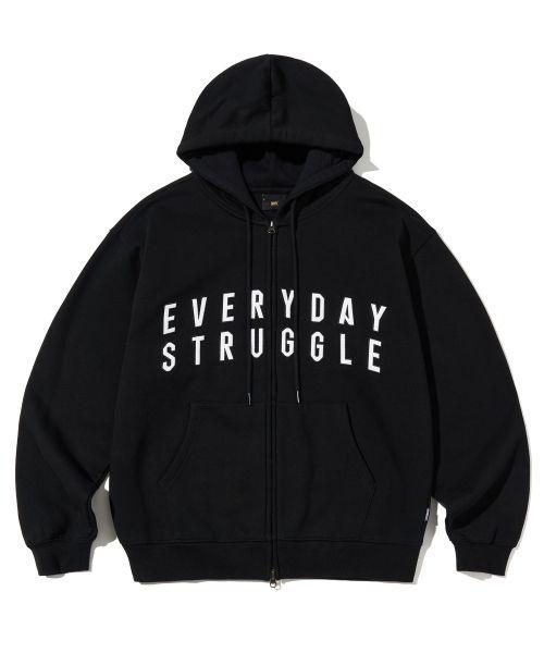 브라운브레스 BROWNBREATH EVERYDAY HOOD ZIP UP - BLACK