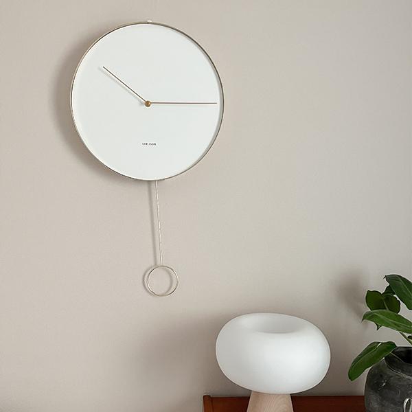 PT - 원형 추시계 지름 34cm  (화이트/ 블랙)