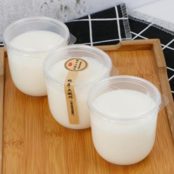 푸딩 용기 내열 PP컵 뚜껑 세트 대용량 홈베이킹 요거트 푸딩 요구르트 다용도