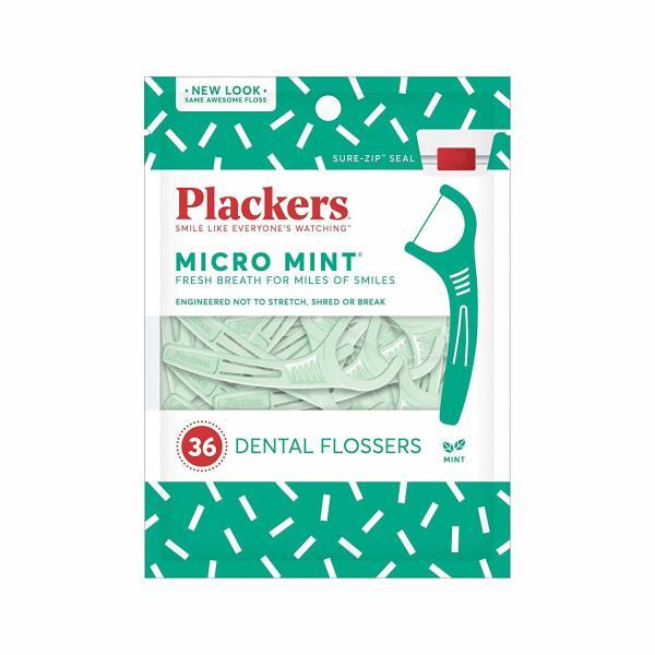 KM 플랙커스 마이크로 민트 치간 치실 36개입 Plackers