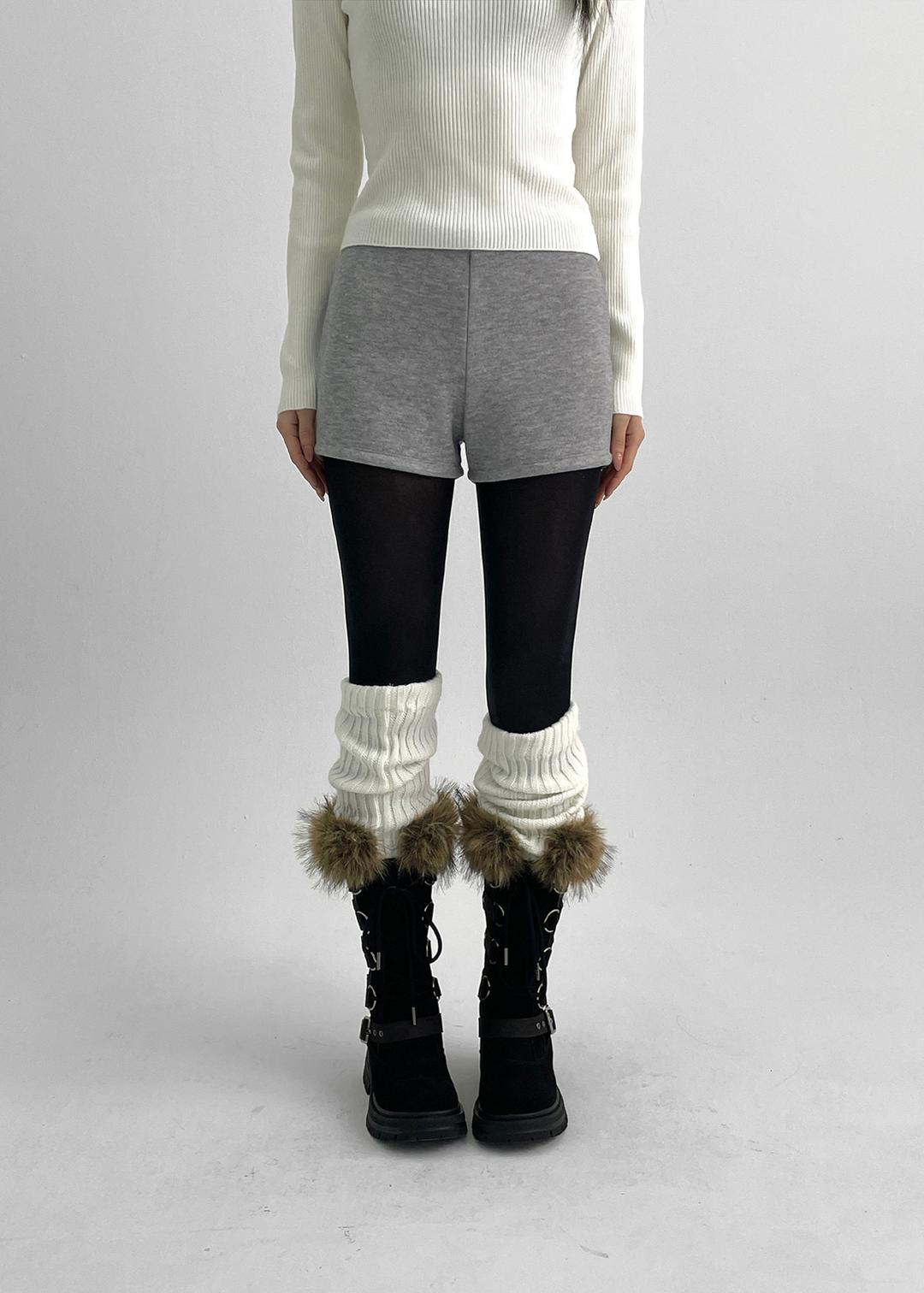 [MADE] 프리트 기모 밴딩 숏팬츠