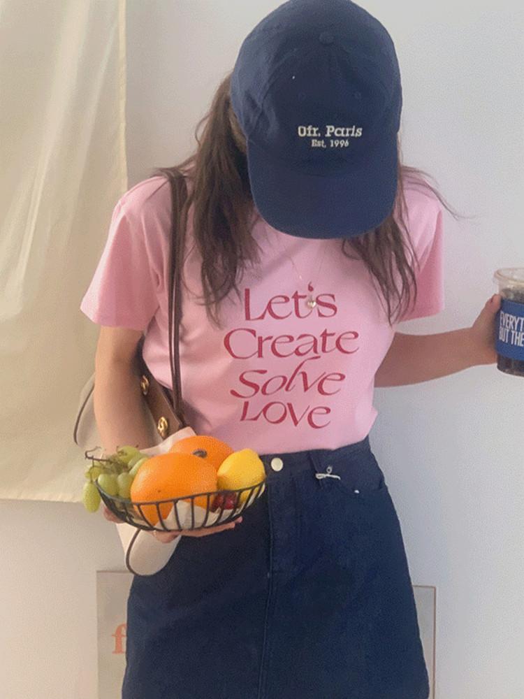 [🎀컬러포인트템]시럽 레터링 빈티지 루즈핏 여름 반팔 티셔츠(3color)