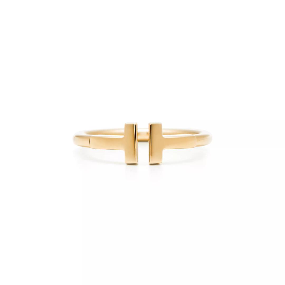 와이어 링, 18K 골드