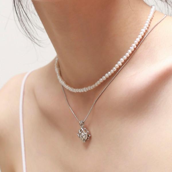 ネックレス・ペンダント [NIRO] DICE MUSHROOM PEARL NECKLACE #68 NIRO】DICE MUSHROOM PEARL NECKLACE#68 SEVENTEEN JOSHUA着用