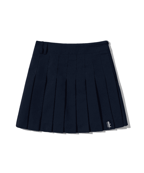 PLEATED MINI SKIRT [NAVY]