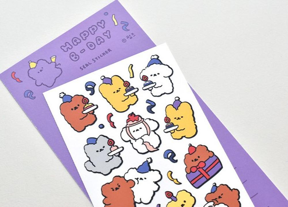 [펌즈] 씰스티커-Happy B'day