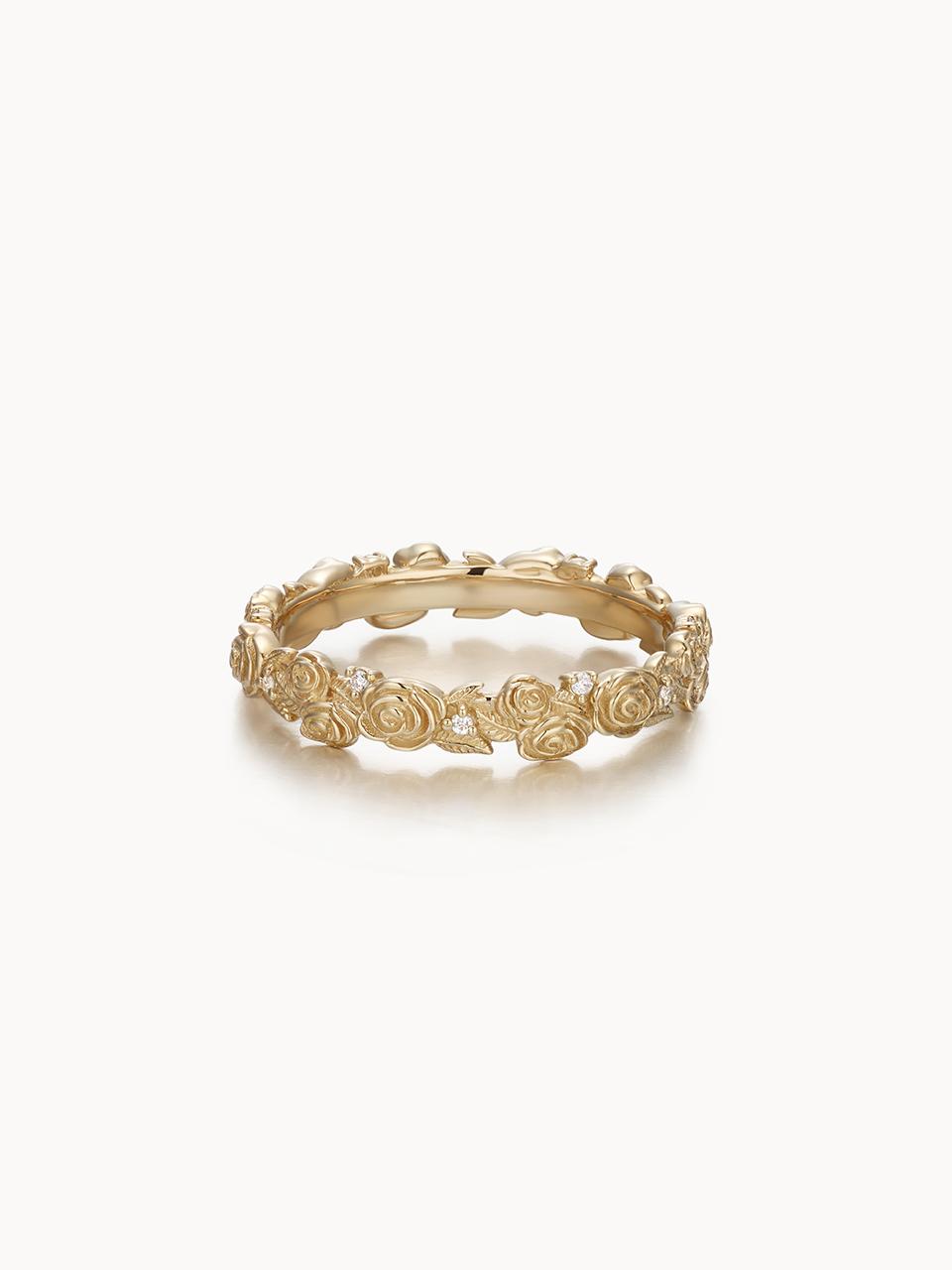 Rosy Forest Diamond Ring