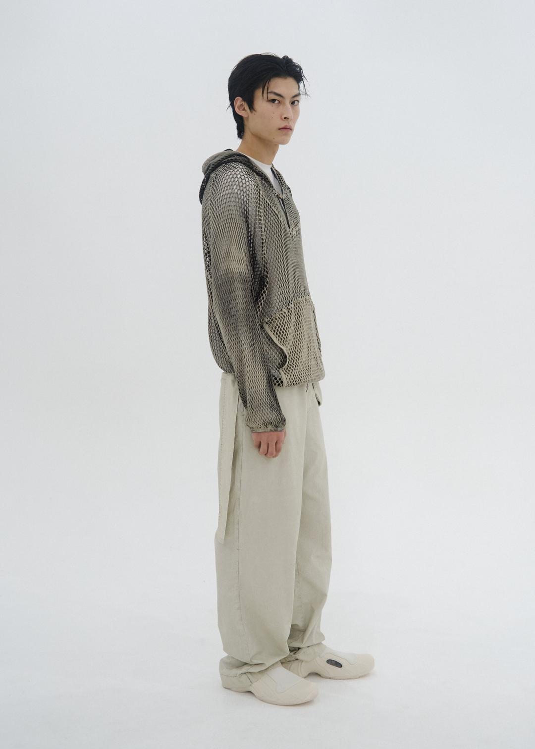 Spray-Dyed Mesh Hoodie