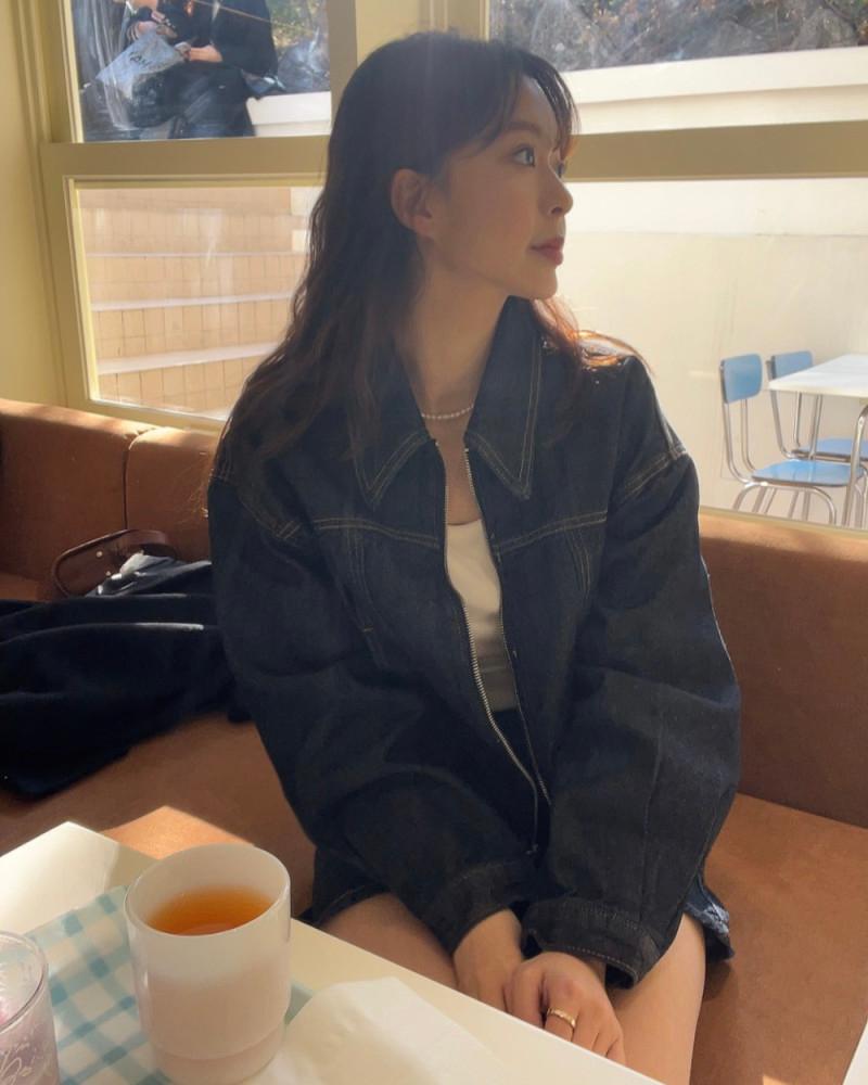 [셋업 가능] 미우 생지 데님 집업 자켓 (1 color)