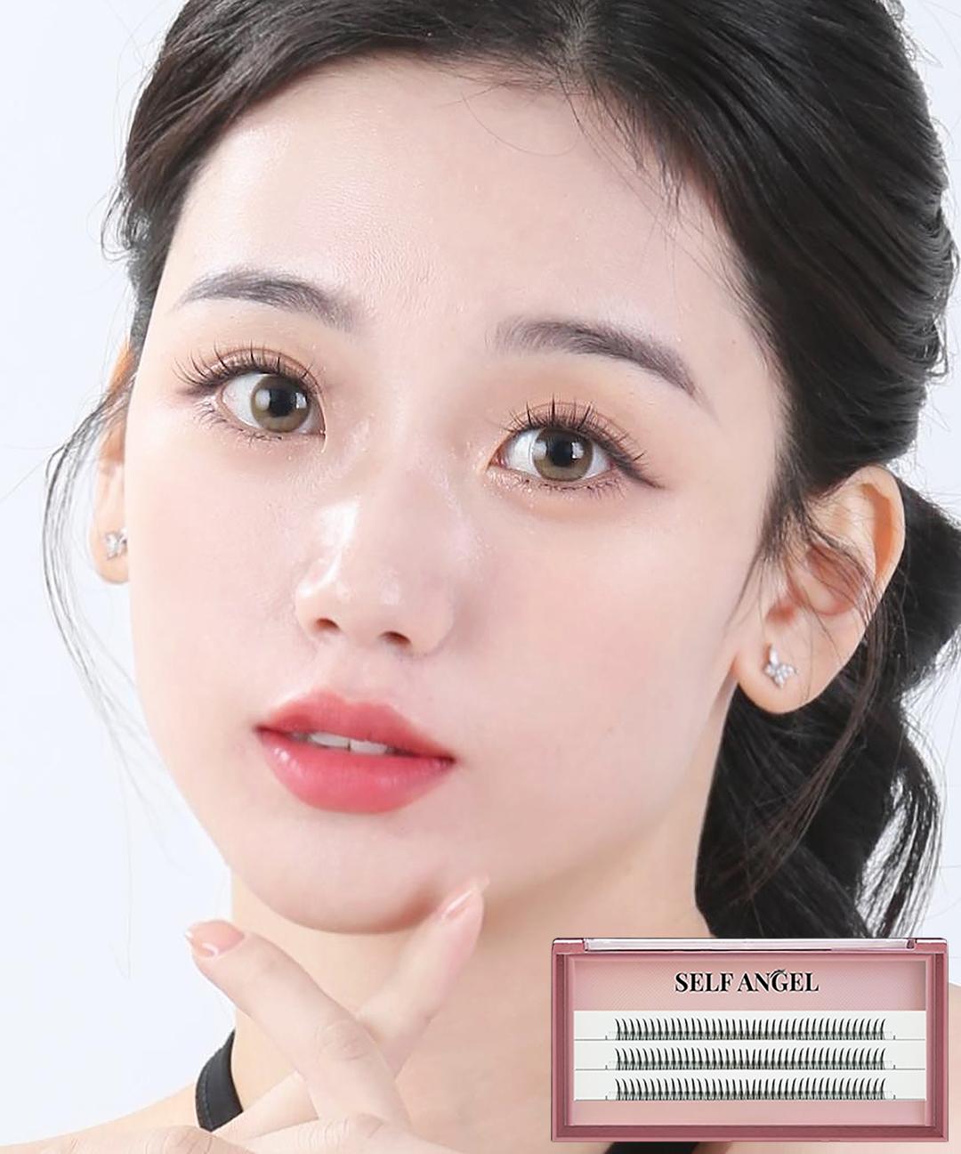 셀프천사 아이돌 가닥 속눈썹 붙이기 부분 연장 인조 래쉬