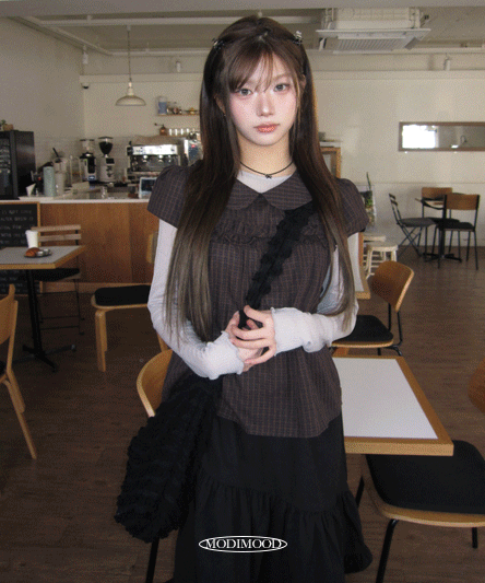 [봄신상🖤/여름까지!] 앞 뒤 투웨이 반팔 블라우스-2color