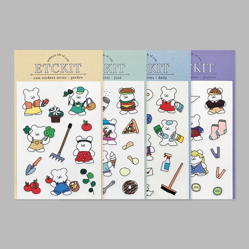 ETCKIT - 콤이 스티커 시리즈 4종