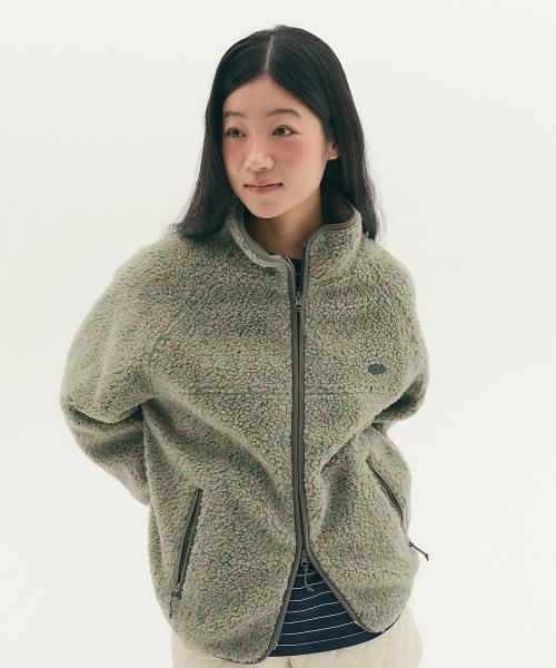 플리스 집업 민트