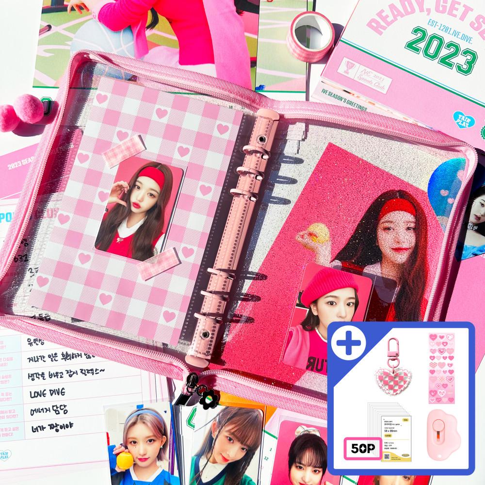 포카 바인더 6공 포토카드 콜렉트북 앨범 지퍼 홀더북