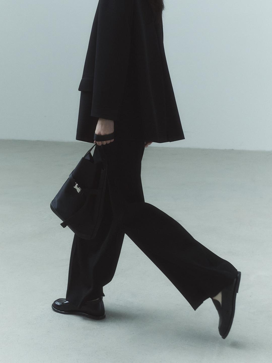 [BDN] Nylon Bucket Bag - Black