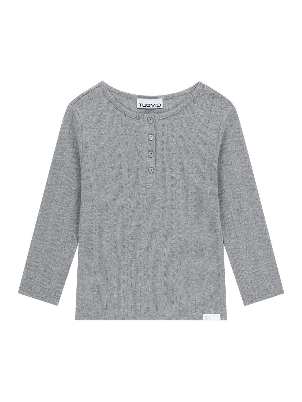 POINTELLE CAPRI  T-SHIRT [HEATHER GREY]
