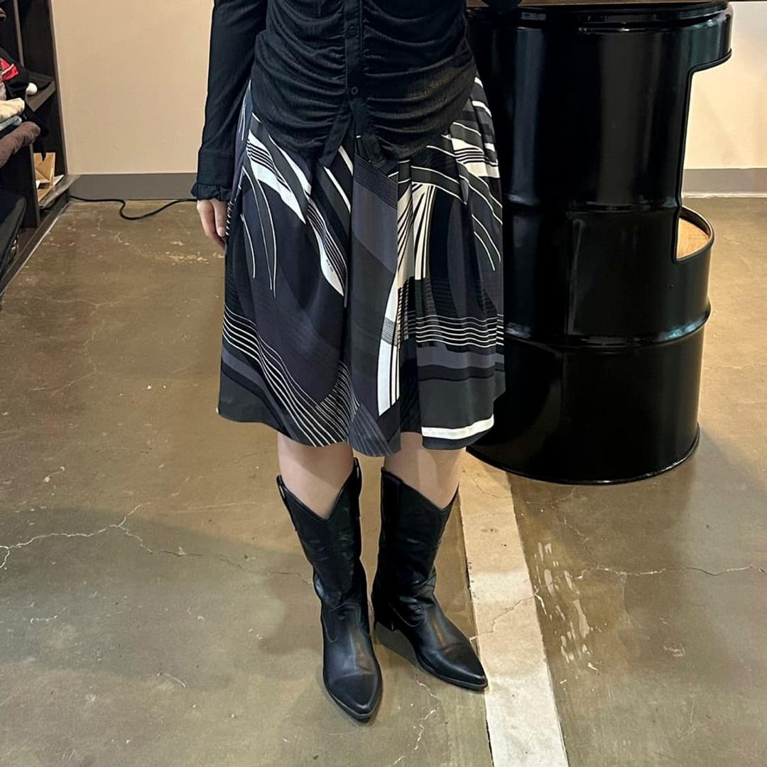 Michel klein 패턴 미디 스커트 | 후루츠패밀리