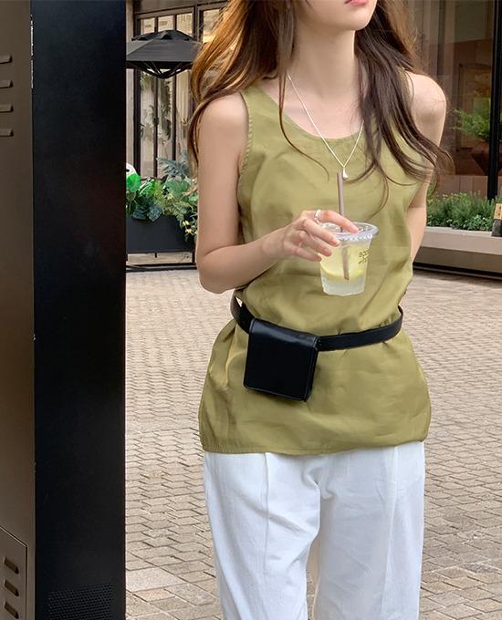 [LAST ONE SALE][썸머🍉] 로빗 샤틴 나시 (sleeveless)