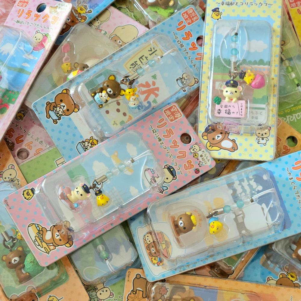 고전 리락쿠마 지역한정 마스코트 박스 스트랩 모음 B급상품