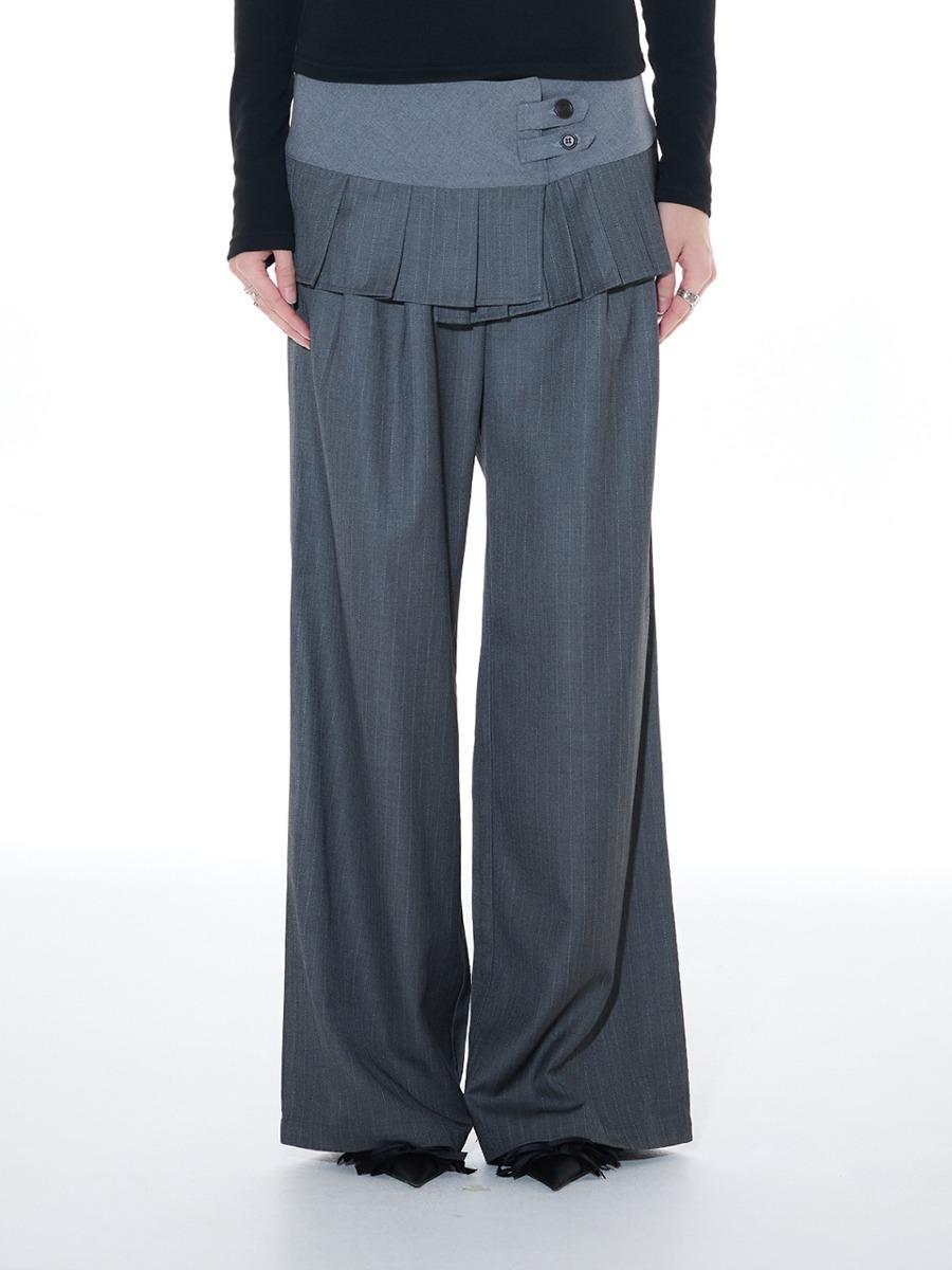 L14 PLEATS WRAP SET (GRAY)
