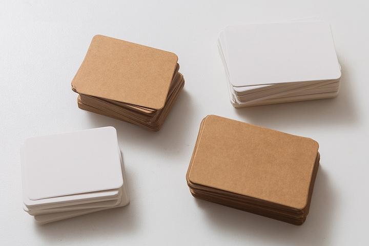 두꺼운 무지 매장 가격표 네임텍 메시지 POP 종이 카드 크라프트지 350g