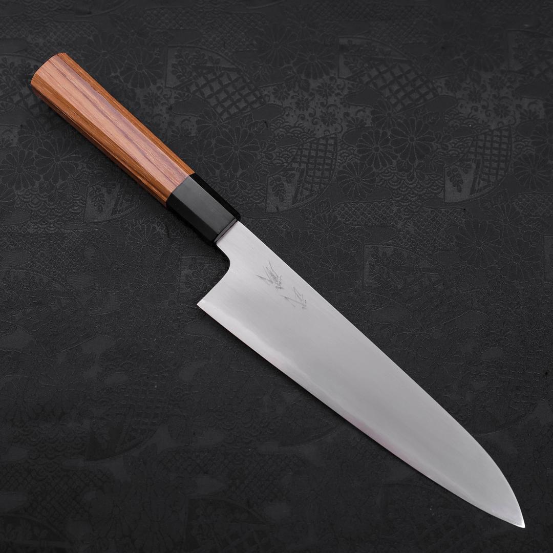 Gyuto White steel #2 Kasumi Buffalo Teak Handle 210mm - White steel #2 / Kasumi / Japanese Handle